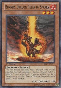 Burner, Dragon Ruler of Sparks [Lord of the Tachyon Galaxy] [LTGY-EN097] | Gear Gaming Bentonville