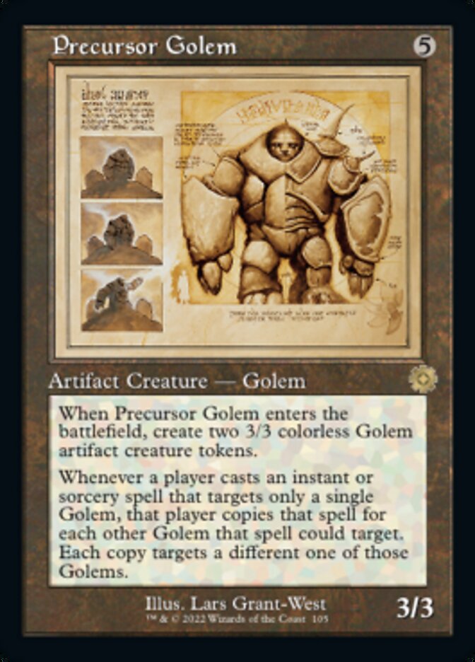 Precursor Golem (Retro Schematic) [The Brothers' War Retro Artifacts] | Gear Gaming Bentonville