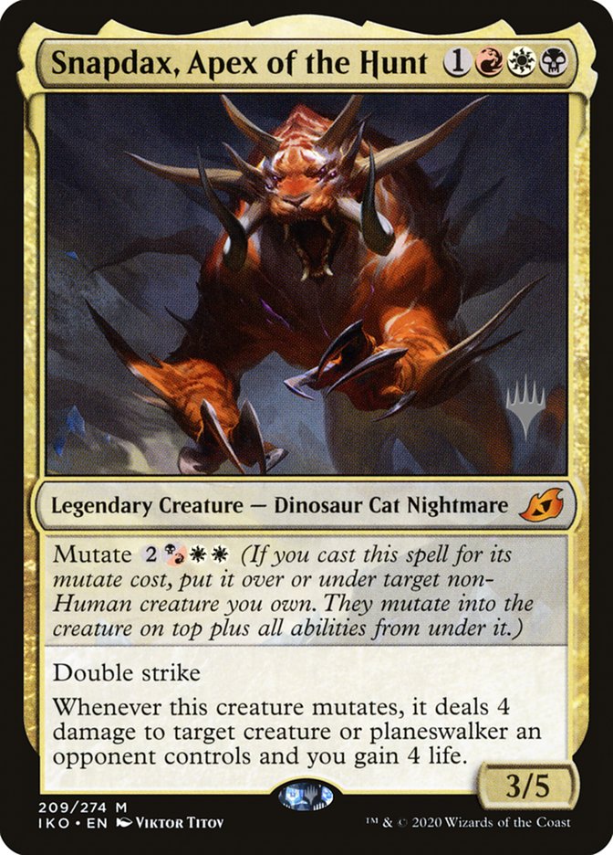 Snapdax, Apex of the Hunt (Promo Pack) [Ikoria: Lair of Behemoths Promos] | Gear Gaming Bentonville