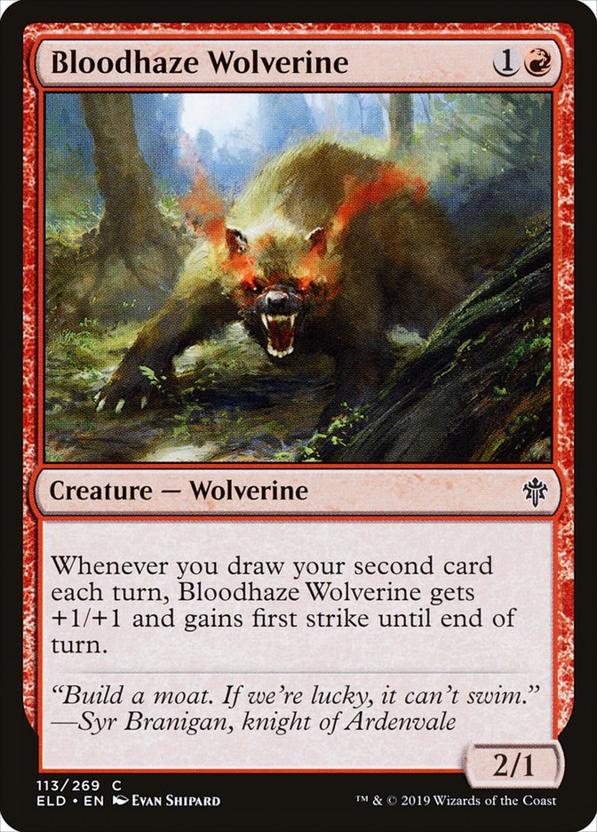 Bloodhaze Wolverine [Throne of Eldraine] | Gear Gaming Bentonville