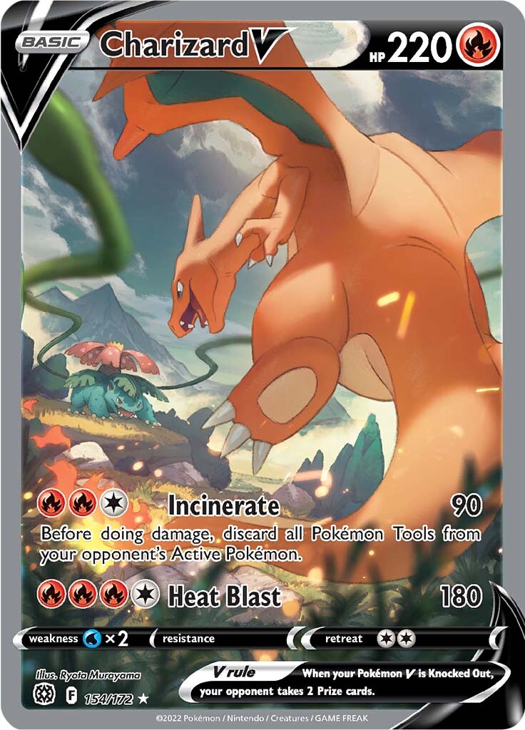 Charizard V (154/172) [Sword & Shield: Brilliant Stars] | Gear Gaming Bentonville