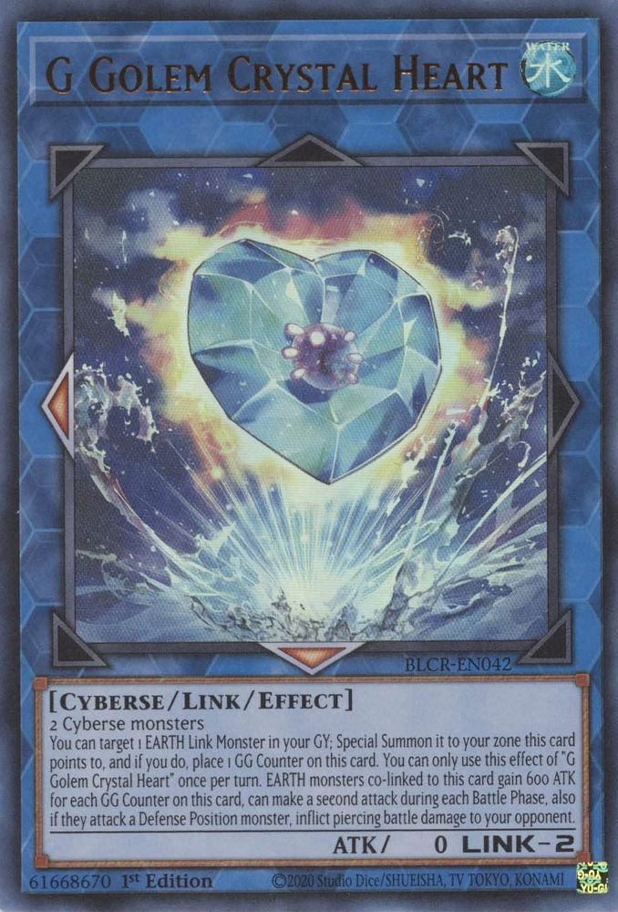 G Golem Crystal Heart [BLCR-EN042] Ultra Rare | Gear Gaming Bentonville