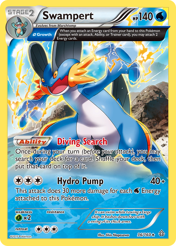 Swampert (36/160) [XY: Primal Clash] | Gear Gaming Bentonville