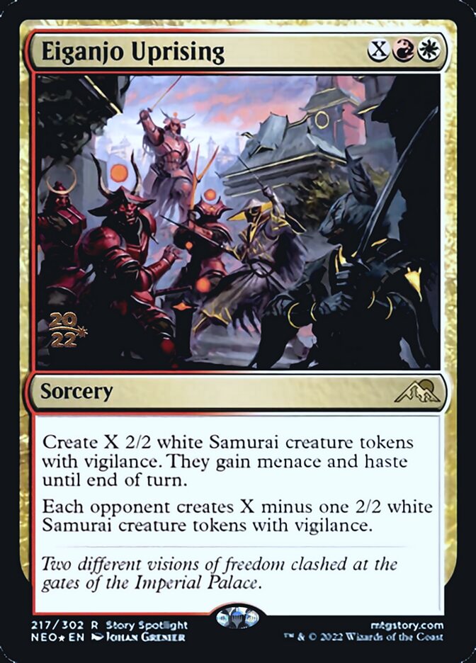 Eiganjo Uprising [Kamigawa: Neon Dynasty Prerelease Promos] | Gear Gaming Bentonville