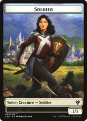 Human Soldier (005) // Drake Double-sided Token [Commander 2020 Tokens] | Gear Gaming Bentonville