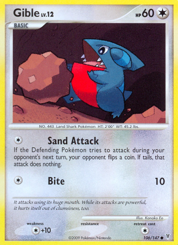 Gible (106/147) [Platinum: Supreme Victors] | Gear Gaming Bentonville