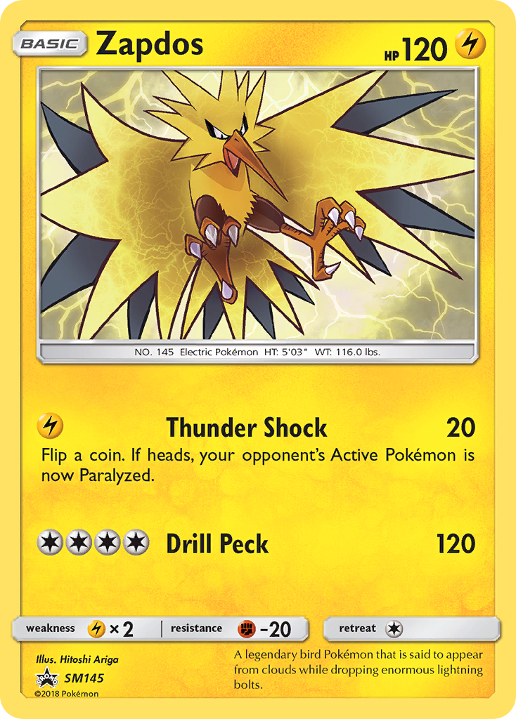 Zapdos (SM145) [Sun & Moon: Black Star Promos] | Gear Gaming Bentonville