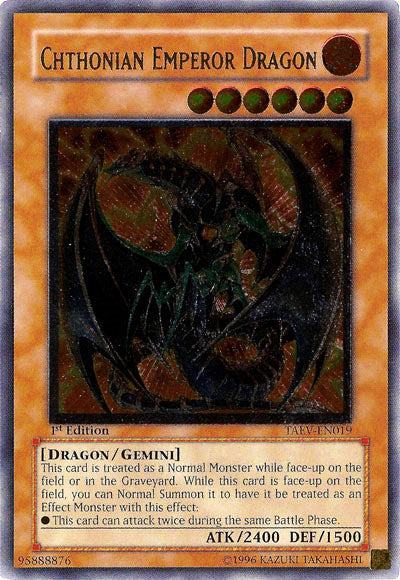 Chthonian Emperor Dragon [TAEV-EN019] Ultimate Rare | Gear Gaming Bentonville