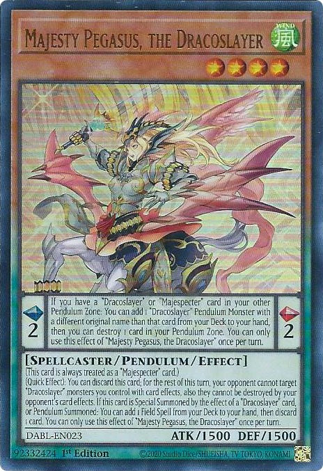 Majesty Pegasus, the Dracoslayer [DABL-EN023] Ultra Rare | Gear Gaming Bentonville