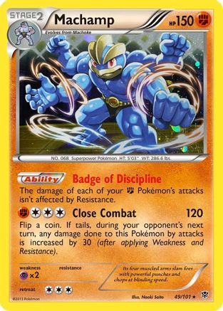 Machamp (49/101) (Cosmos Holo) [Black & White: Plasma Blast] | Gear Gaming Bentonville