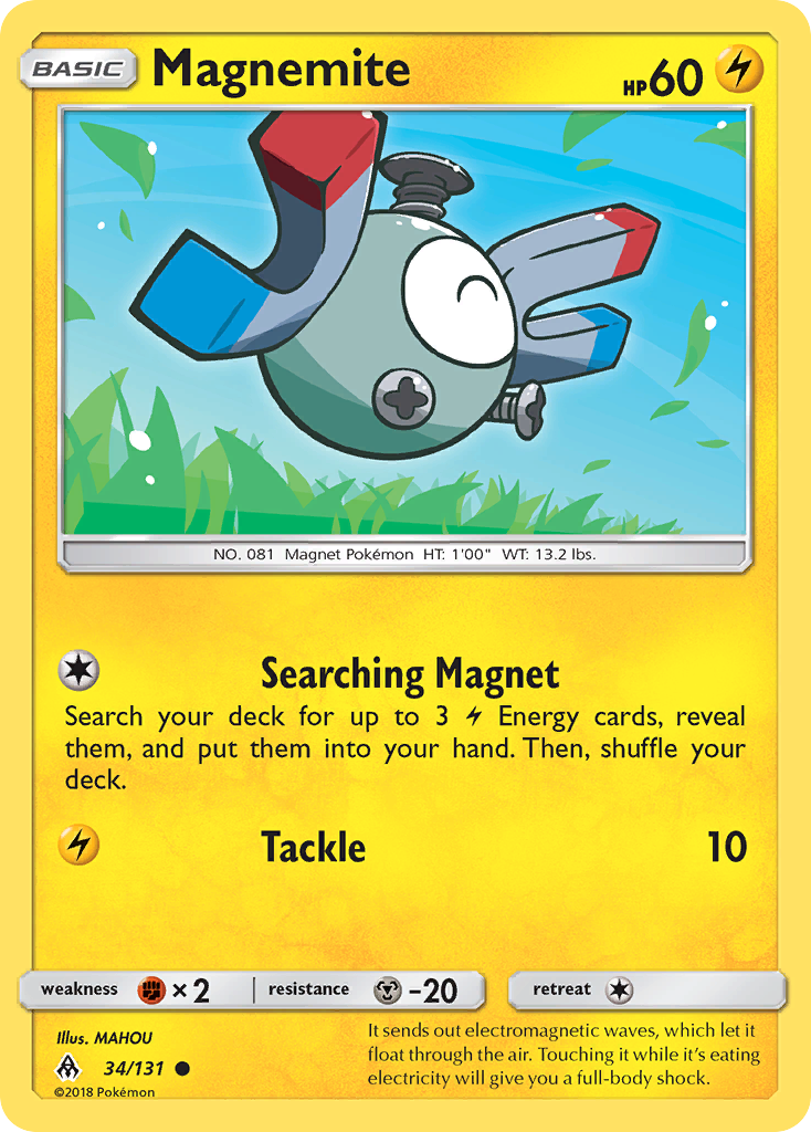 Magnemite (34/131) [Sun & Moon: Forbidden Light] | Gear Gaming Bentonville