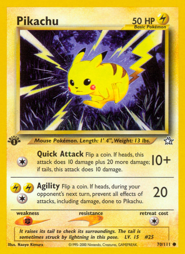 Pikachu (70/111) [Neo Genesis 1st Edition] | Gear Gaming Bentonville