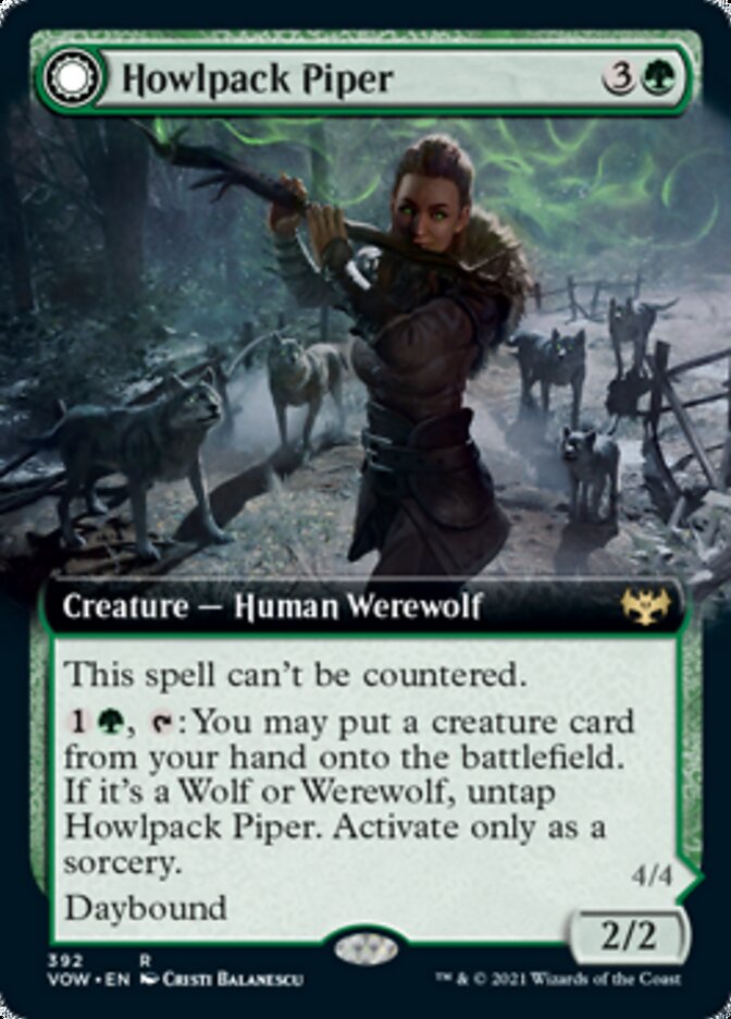 Howlpack Piper // Wildsong Howler (Extended) [Innistrad: Crimson Vow] | Gear Gaming Bentonville