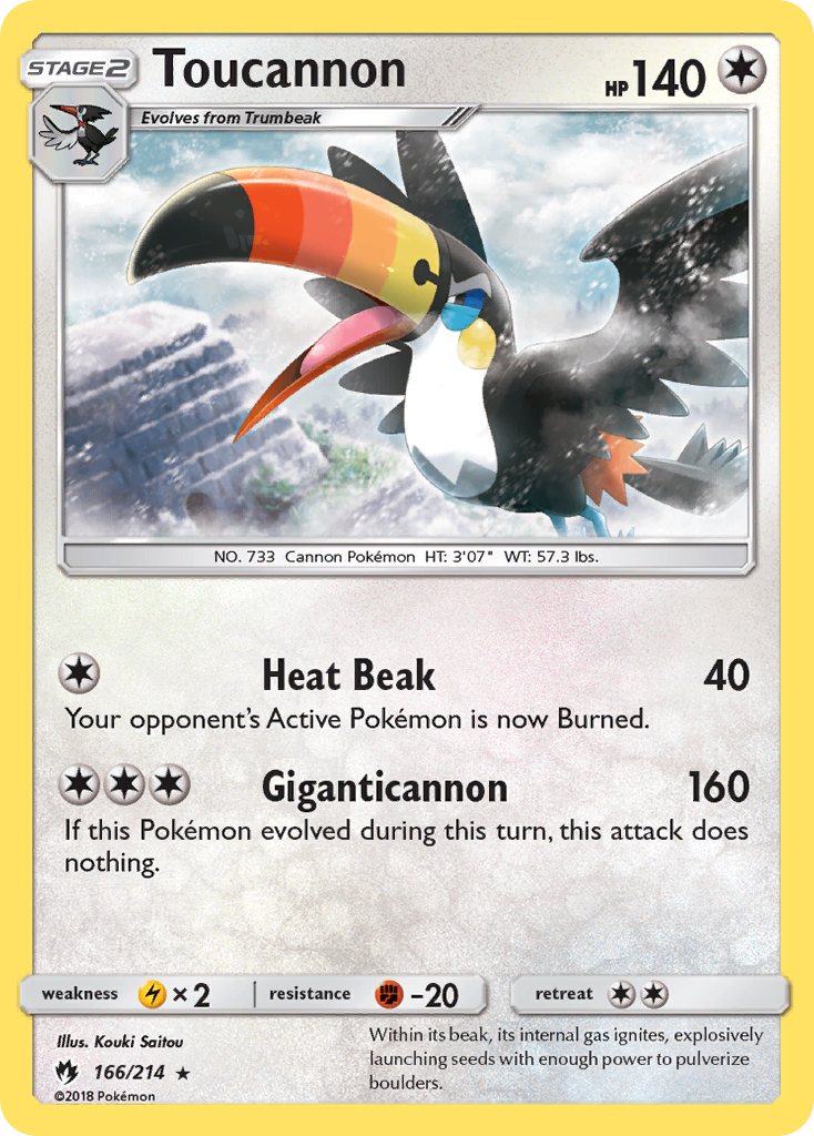 Toucannon (166/214) [Sun & Moon: Lost Thunder] | Gear Gaming Bentonville