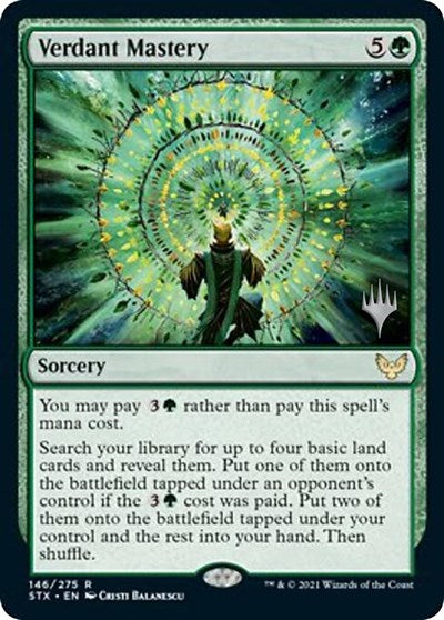 Verdant Mastery (Promo Pack) [Strixhaven: School of Mages Promos] | Gear Gaming Bentonville