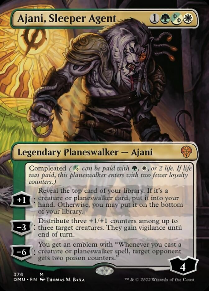 Ajani, Sleeper Agent (Borderless) (376) [Dominaria United] | Gear Gaming Bentonville