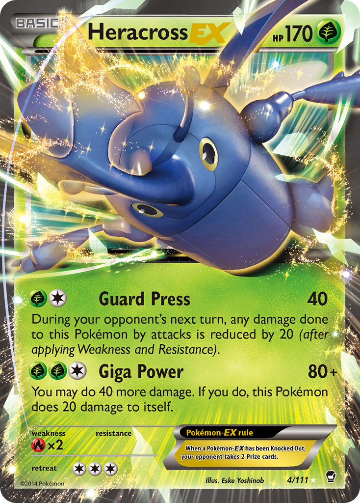 Heracross EX (4/111) [XY: Furious Fists] | Gear Gaming Bentonville