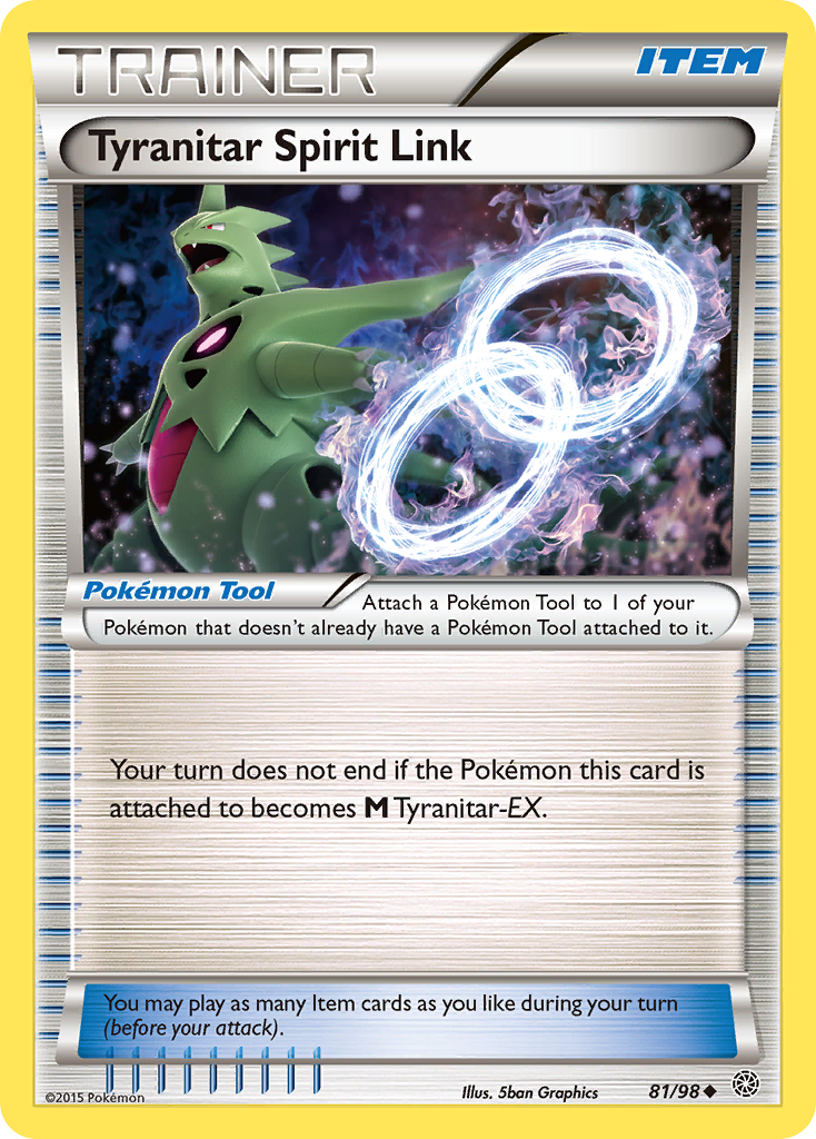 Tyranitar Spirit Link (81/98) [XY: Ancient Origins] | Gear Gaming Bentonville