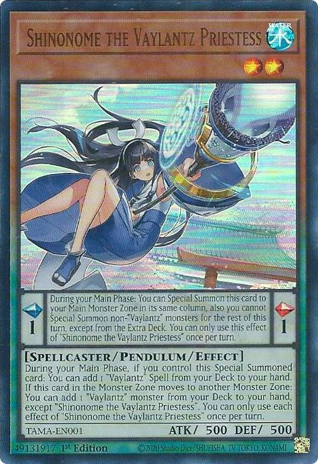 Shinonome the Vaylantz Priestess [TAMA-EN001] Ultra Rare | Gear Gaming Bentonville