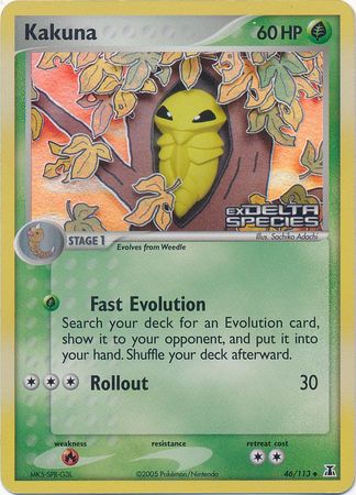 Kakuna (46/113) (Stamped) [EX: Delta Species] | Gear Gaming Bentonville