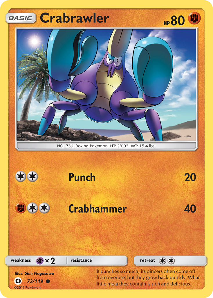 Crabrawler (72/149) [Sun & Moon: Base Set] | Gear Gaming Bentonville