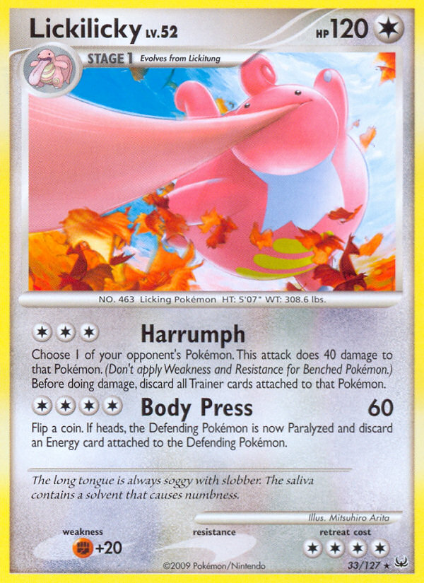 Lickilicky (33/127) [Platinum: Base Set] | Gear Gaming Bentonville