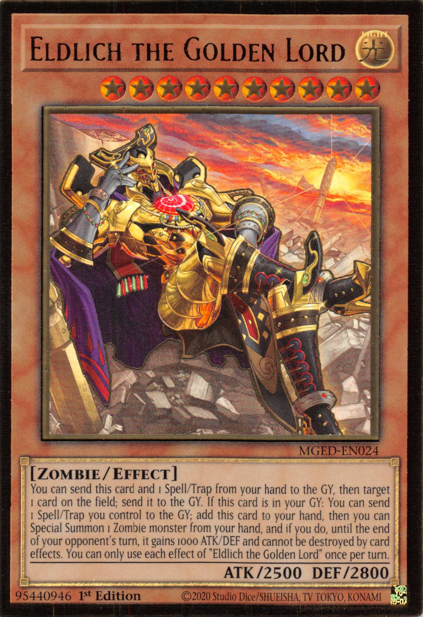 Eldlich the Golden Lord (Alternate Art) [MGED-EN024] Gold Rare | Gear Gaming Bentonville