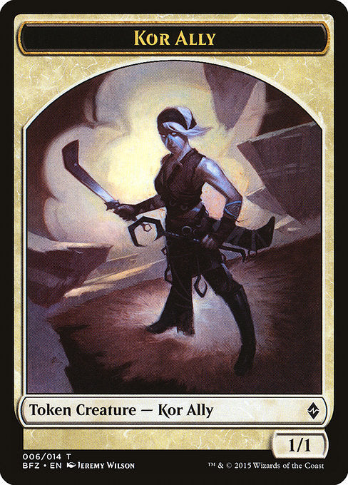 Kor Ally Token [Battle for Zendikar] | Gear Gaming Bentonville