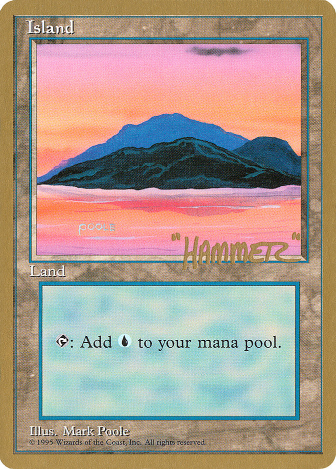 Island (shr369) (Shawn "Hammer" Regnier) [Pro Tour Collector Set] | Gear Gaming Bentonville