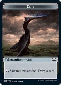 Clue // Wurm (030) Double-sided Token [Double Masters Tokens] | Gear Gaming Bentonville