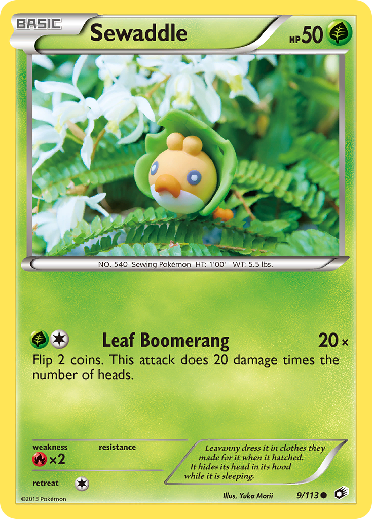 Sewaddle (9/113) [Black & White: Legendary Treasures] | Gear Gaming Bentonville