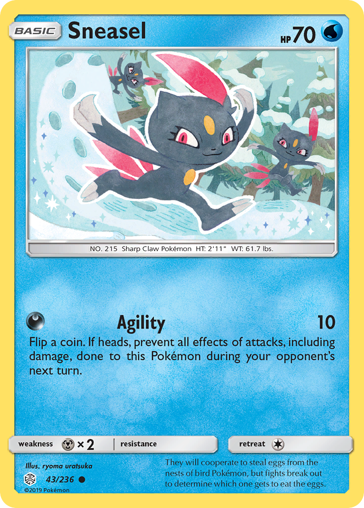 Sneasel (43/236) [Sun & Moon: Cosmic Eclipse] | Gear Gaming Bentonville