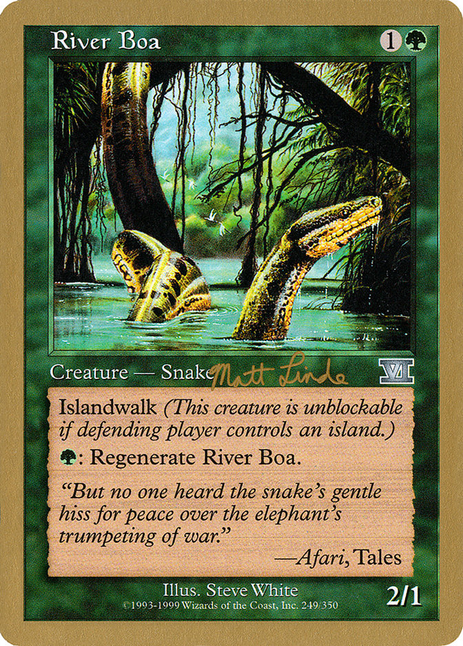 River Boa (Matt Linde) [World Championship Decks 1999] | Gear Gaming Bentonville