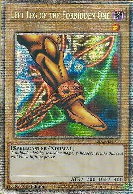 Left Leg of the Forbidden One [BLCR-EN103] Starlight Rare | Gear Gaming Bentonville