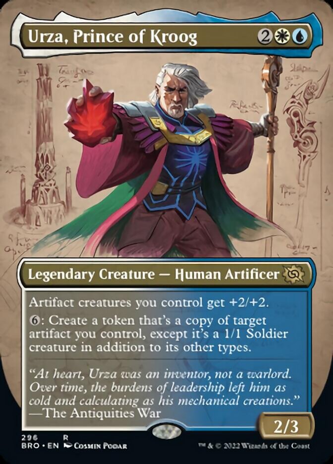 Urza, Prince of Kroog (Borderless Alternate Art) [The Brothers' War] | Gear Gaming Bentonville