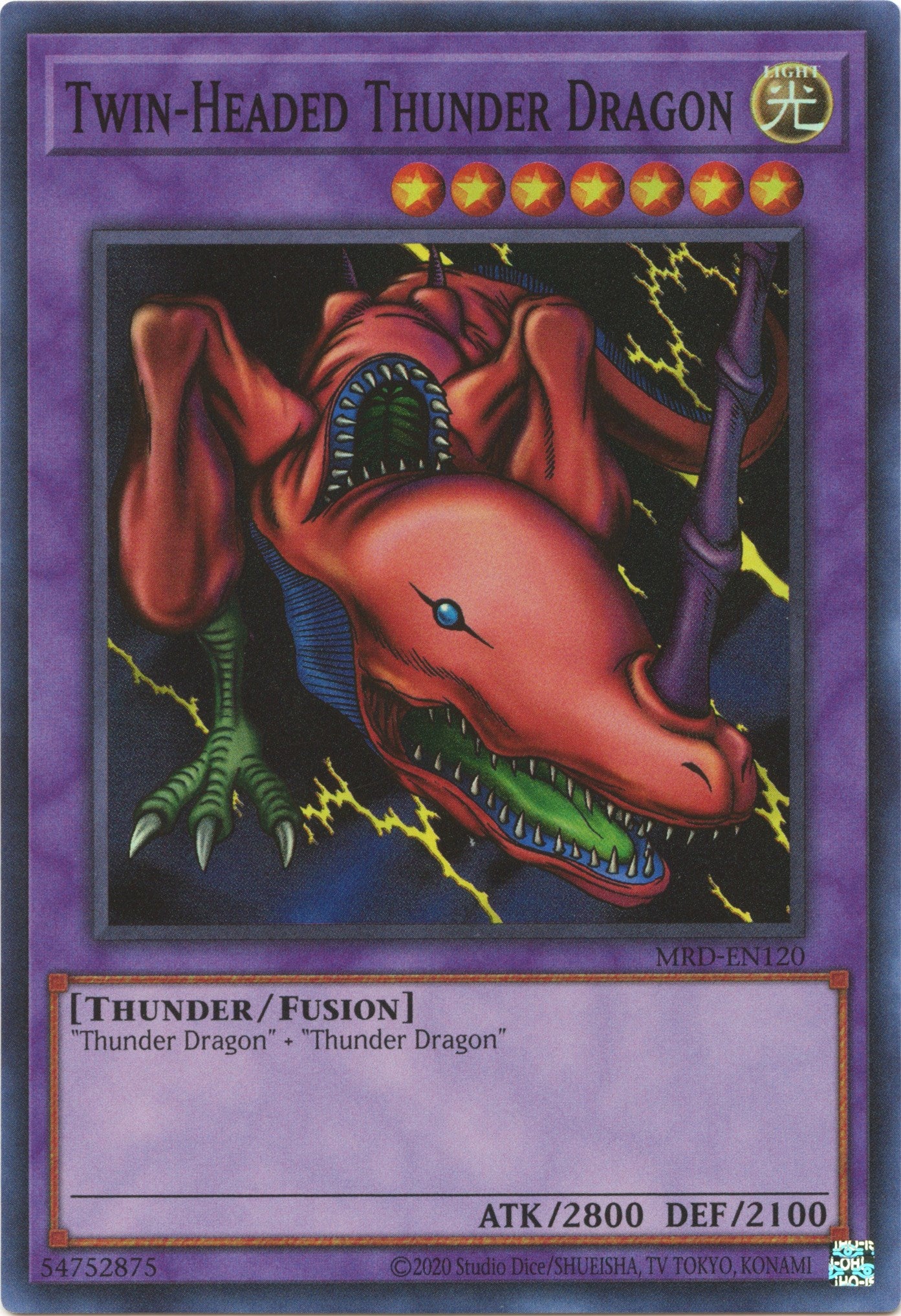 Twin-Headed Thunder Dragon (25th Anniversary) [MRD-EN120] Super Rare | Gear Gaming Bentonville