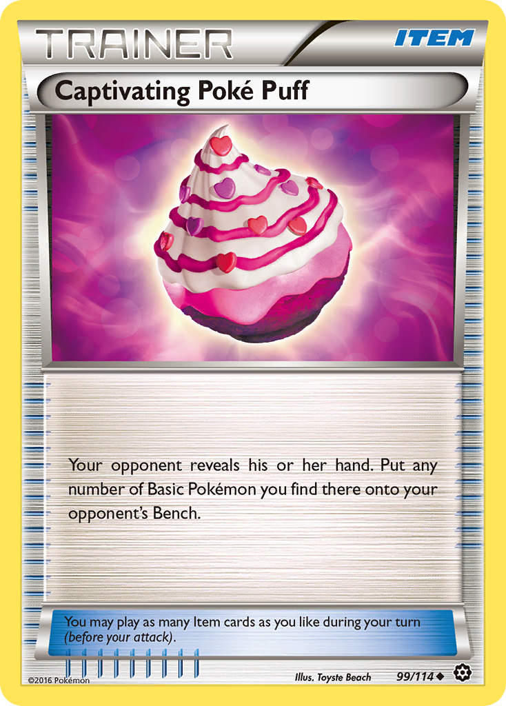 Captivating Poke Puff (99/114) [XY: Steam Siege] | Gear Gaming Bentonville