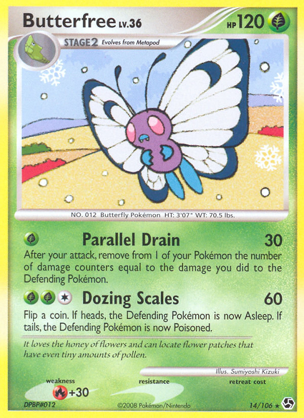 Butterfree (14/106) [Diamond & Pearl: Great Encounters] | Gear Gaming Bentonville