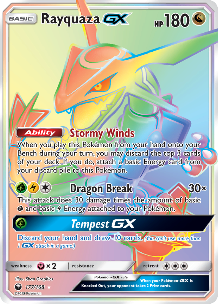 Rayquaza GX (177/168) [Sun & Moon: Celestial Storm] | Gear Gaming Bentonville