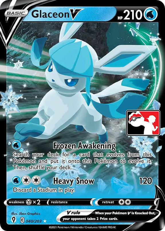 Glaceon V (040/203) [Prize Pack Series One] | Gear Gaming Bentonville