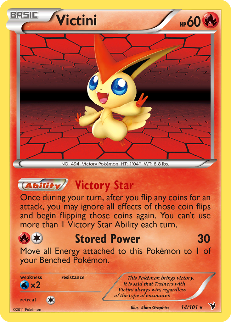 Victini (14/101) [Black & White: Noble Victories] | Gear Gaming Bentonville