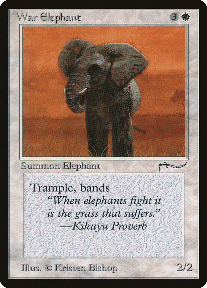 War Elephant (Dark Mana Cost) [Arabian Nights] | Gear Gaming Bentonville