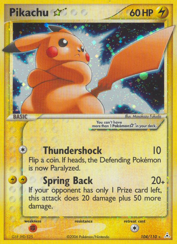 Pikachu Star (104/110) [EX: Holon Phantoms] | Gear Gaming Bentonville