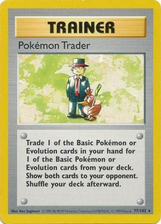Pokemon Trader (77/102) [Base Set Shadowless Unlimited] | Gear Gaming Bentonville
