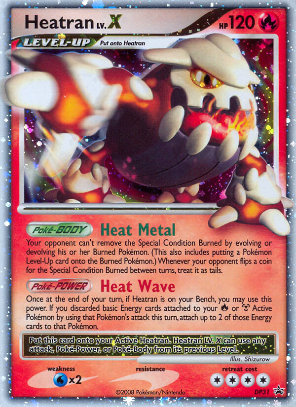 Heatran LV.X (DP31) [Diamond & Pearl: Black Star Promos] | Gear Gaming Bentonville