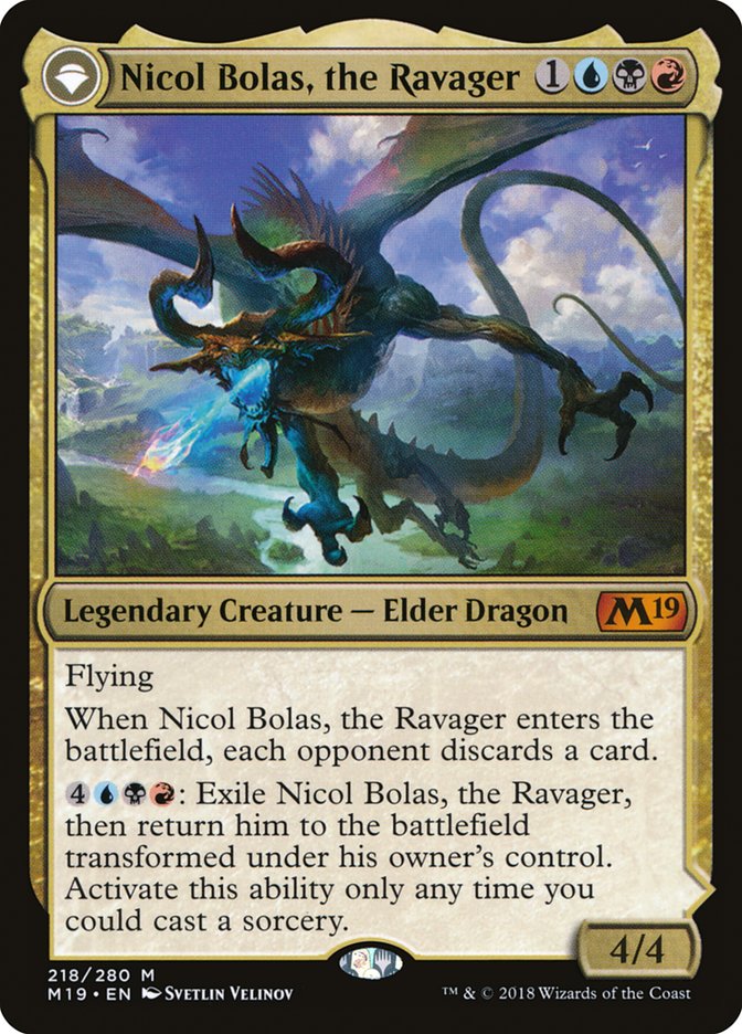 Nicol Bolas, the Ravager // Nicol Bolas, the Arisen [Core Set 2019] | Gear Gaming Bentonville