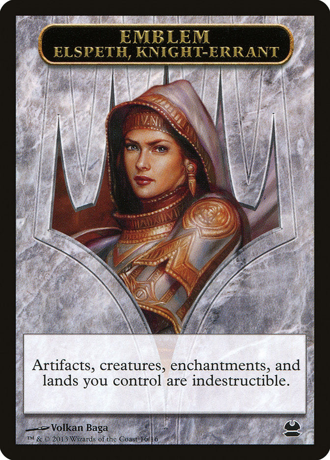 Elspeth, Knight-Errant Emblem [Modern Masters Tokens] | Gear Gaming Bentonville