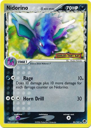 Nidorino (35/101) (Delta Species) (Stamped) [EX: Dragon Frontiers] | Gear Gaming Bentonville