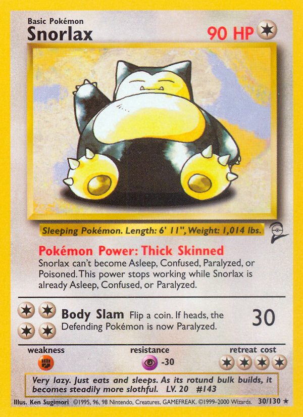 Snorlax (30/130) [Base Set 2] | Gear Gaming Bentonville