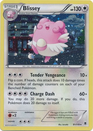 Blissey (81/119) (Cosmos Holo) [XY: Phantom Forces] | Gear Gaming Bentonville